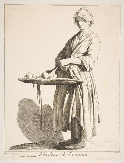 Venditore di Mele, 1746 da Anne Claude Philippe de Caylus