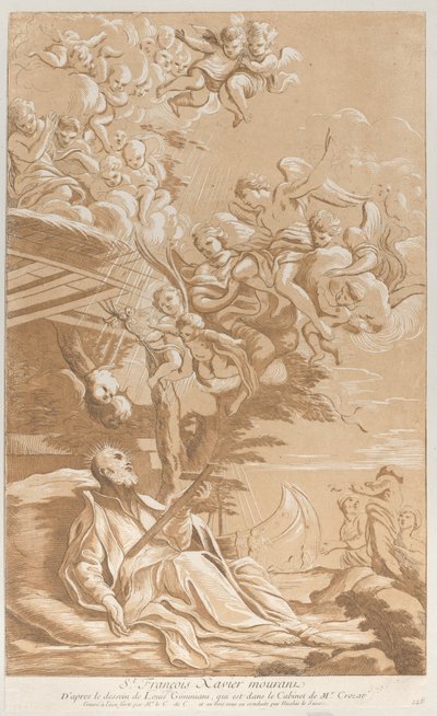 Morte di San Francesco Saverio, ca. 1729 da Anne Claude Philippe de Caylus