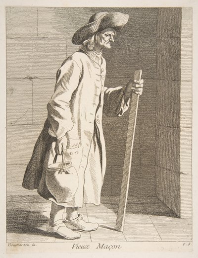 Vecchio muratore da Anne Claude Philippe de Caylus