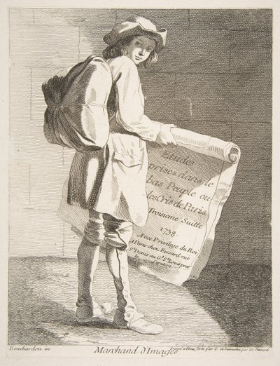 Venditore di quadri da Anne Claude Philippe de Caylus