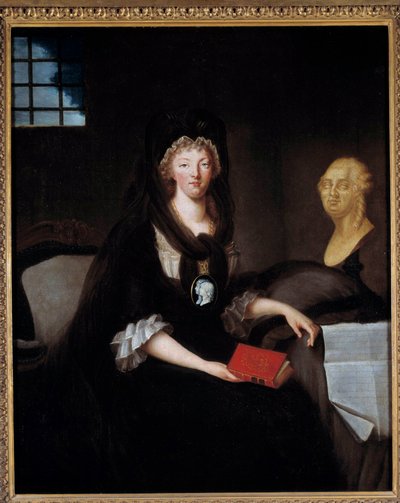 Ritratto di Maria Antonietta (1755-1793) in grande lutto alla prigione del Tempio da Anne Flore Millet de Brehan