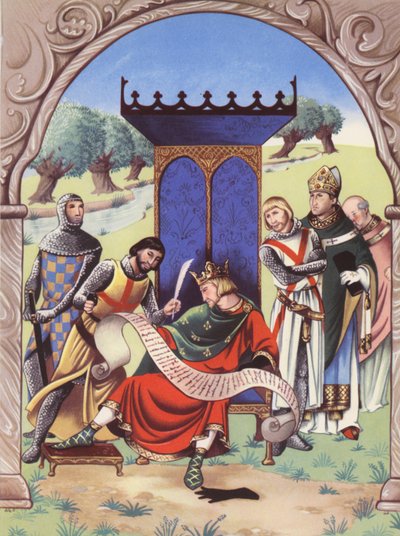 Re Giovanni firma la Magna Carta da Anne & Johnstone Janet (1928 79) Johnstone