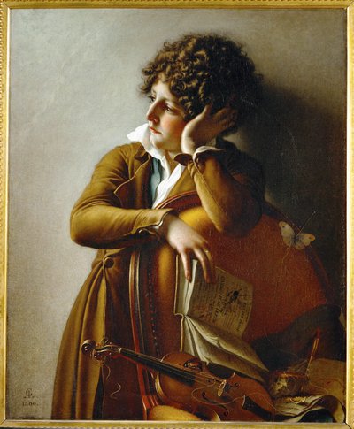 Ritratto del giovane Romainville Trioson ... da Anne Louis Girodet de Roucy-Trioson