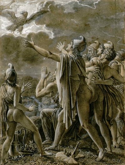 Enea e i suoi seguaci nel Lazio, 1791-1793 da Anne Louis Girodet de Roucy Trioson