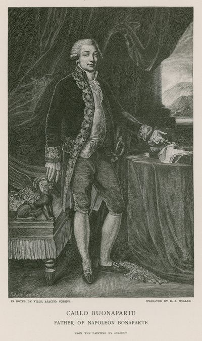Carlo Buonaparte da Anne Louis Girodet de Roucy Trioson
