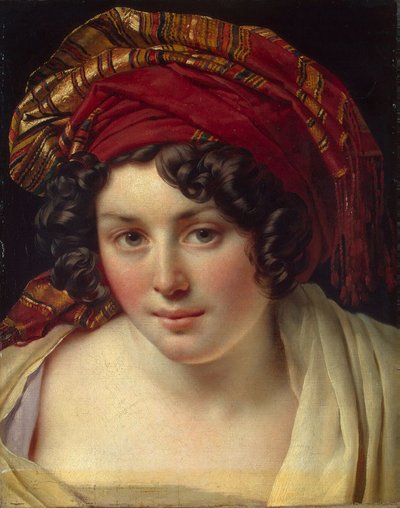 Testa di Donna con Turbante, ca 1820 da Anne Louis Girodet de Roucy Trioson