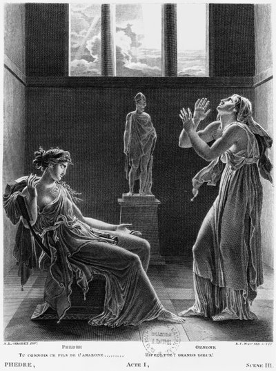 Fedra e Enone, illustrazione dall
