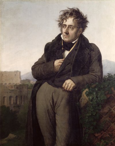 Ritratto di François-René (1768-1848) Visconte di Chateaubriand, c.1811 da Anne Louis Girodet de Roucy Trioson