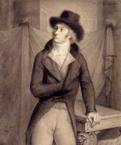 Ritratto di un uomo, presunto essere Pierre-Paul Roger-Collard da Anne Louis Girodet de Roucy Trioson