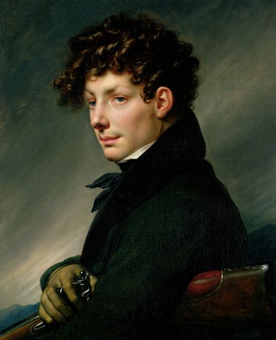 Ritratto di un giovane uomo come cacciatore, 1811 da Anne Louis Girodet de Roucy Trioson
