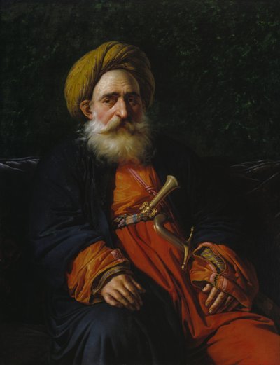 Ritratto del Katchef Dahouth, Mamelucco cristiano, 1804 da Anne Louis Girodet de Roucy Trioson