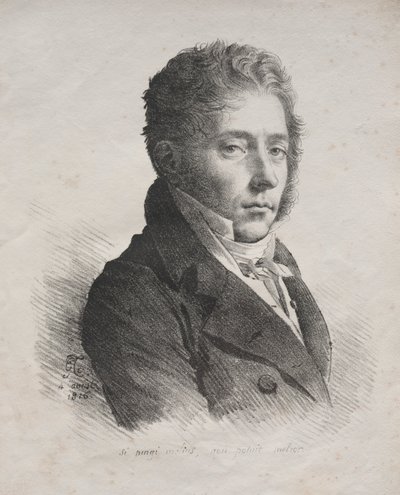 Receuil dessais lithographiques: Ritratto di M. Coupin de La Couperie da Anne Louis Girodet de Roucy Trioson