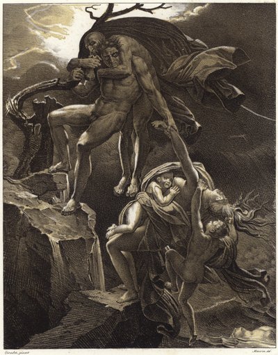 Scena del Diluvio da Anne Louis Girodet de Roucy Trioson