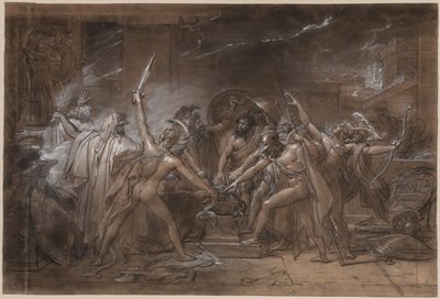 Il giuramento dei sette capi contro Tebe da Anne Louis Girodet de Roucy Trioson