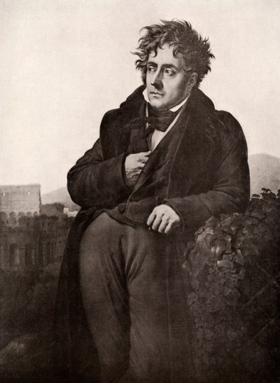 François-René, visconte di Chateaubriand, scrittore e diplomatico francese da Anne Louis Girodet de Roussy Trioson