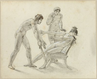 Ermione rifiuta Oreste da Anne Louis Girodet de Roussy Trioson