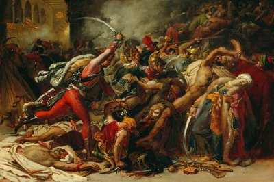Schizzo per La Rivolta del Cairo, circa 1810 da Anne Louis Girodet de Roussy Trioson