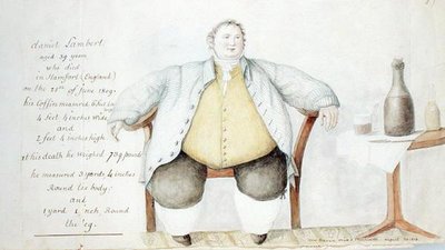 Daniel Lambert (1770-1809) 1813 da Anne Marguerite Hyde de Neuville