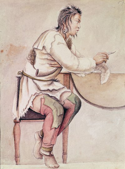 Ritratto di un Indiano (Red Jacket) da Anne Marguerite Hyde de Neuville