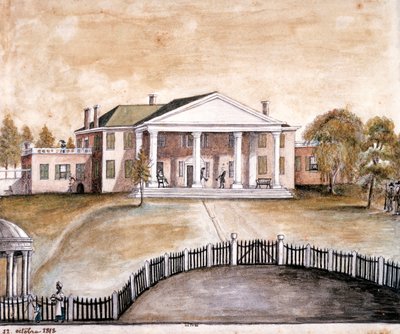 Casa del Presidente James Madison a Montpelier, Virginia da Anne Marguerite Hyde de Neuville