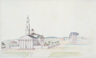 Chiesa di San Giovanni, Piazza del Presidente, Washington D.C., luglio 1822 da Anne Marguerite Hyde de Neuville