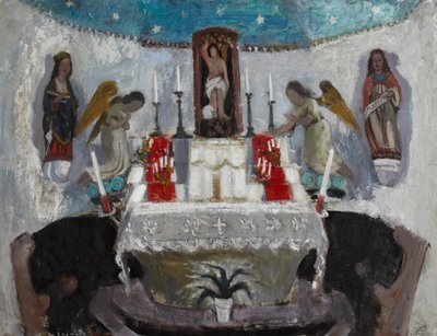 Nella chiesa di San Giovanni, Tréboul, c.1953-54 da Anne Redpath