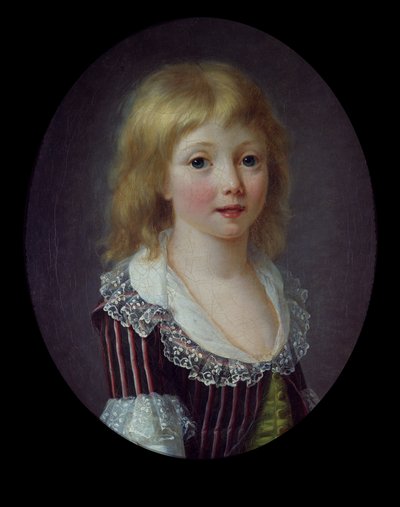 Un piccolo ragazzo della famiglia Comminges, 1785-90 da Anne Rosalie 1752 94 attr. to Filleul