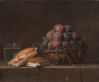 Cesto di Prugne, 1769 da Anne Vallayer Coster