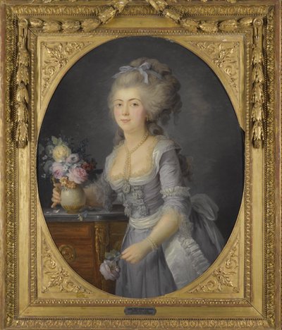 Ritratto di Adélaïde Henriette Auguié 1758-1794 da Anne Vallayer Coster