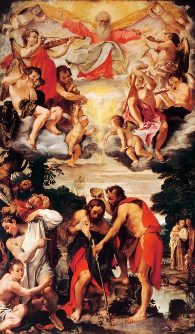 Battesimo di Cristo, Chiesa di San Gregorio e San Siro, Bologna da Annibale Carracci