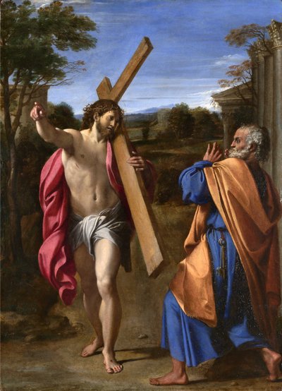 Cristo Appare a San Pietro sulla Via Appia da Annibale Carracci
