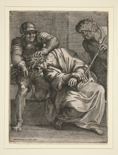 Cristo incoronato di spine da Annibale Carracci