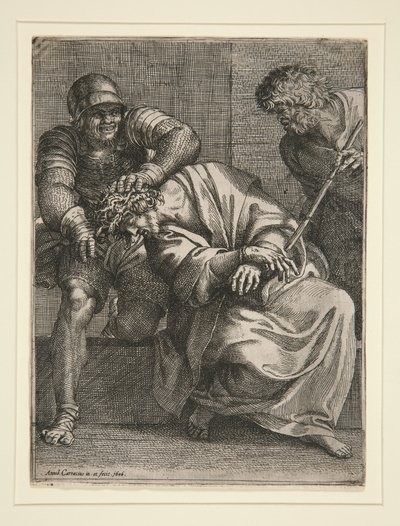 Cristo coronato di spine da Annibale Carracci