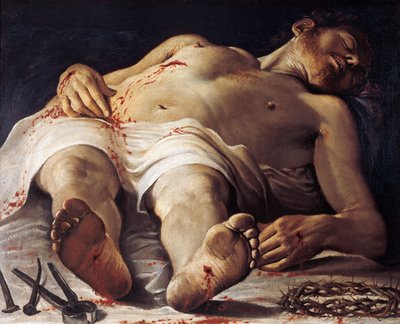 Cristo morto, di Annibale Carracci da Annibale Carracci