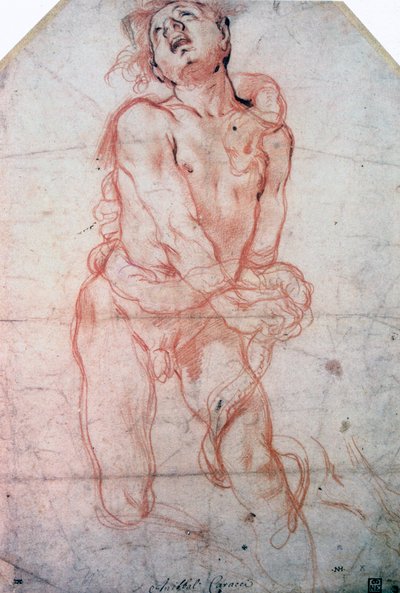 Studio di figura da Annibale Carracci
