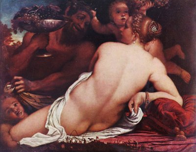 Tedesco: Venere baccante con satiro e amorini da Annibale Carracci