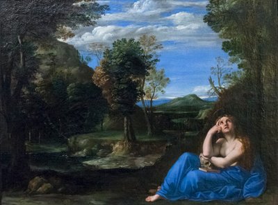 Paesaggio con Maddalena penitente da Annibale Carracci