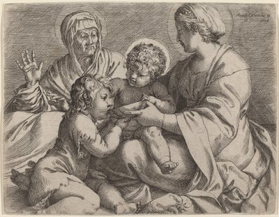 Madonna col Bambino e i santi Elisabetta e Giovanni Battista da Annibale Carracci