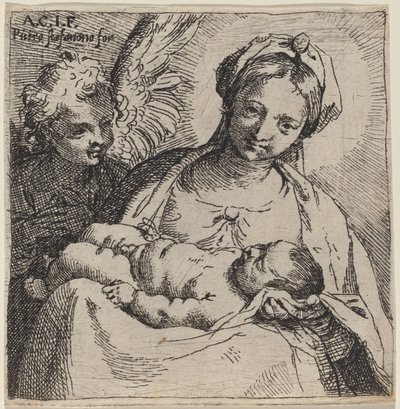 Madonna col Bambino e un angelo da Annibale Carracci