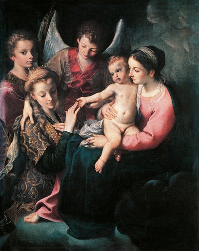 Matrimonio mistico di Santa Caterina da Annibale Carracci