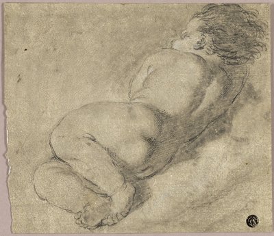 Bambino Disteso di Schiena da Annibale Carracci