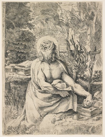 San Girolamo nel deserto, c. 1591 da Annibale Carracci
