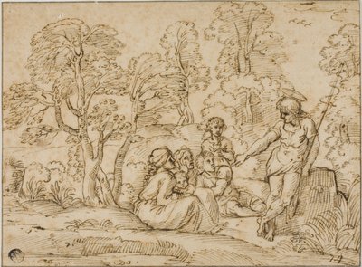 La predicazione di San Giovanni Battista da Annibale Carracci