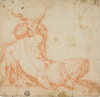 Satiro e capra da Annibale Carracci