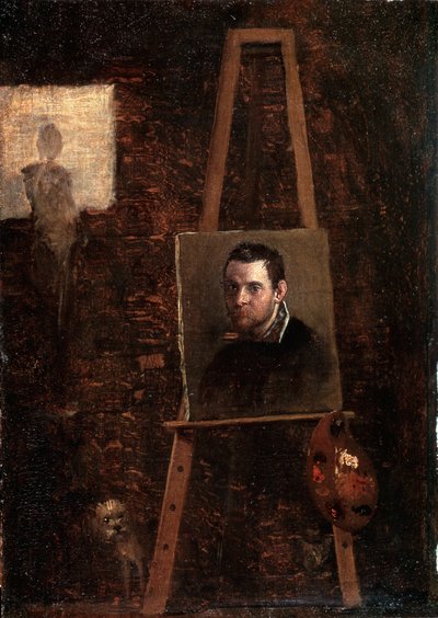 Autoritratto, c1604 da Annibale Carracci