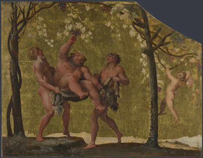 Silenus raccoglie uva da Annibale Carracci