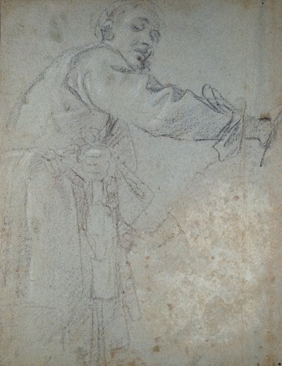 Studio di una figura maschile drappeggiata, 1580-1609 da Annibale Carracci