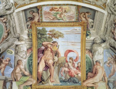 Galleria di Carracci, dettaglio di Polifemo e Galatea (dettaglio) da Annibale Carracci