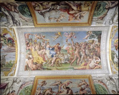 Galleria di Carracci, dettaglio del Trionfo di Bacco e Arianna (dettaglio) da Annibale Carracci