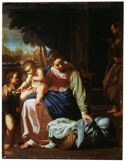 La Sacra Famiglia, fine XVI o inizio XVII secolo da Annibale Carracci